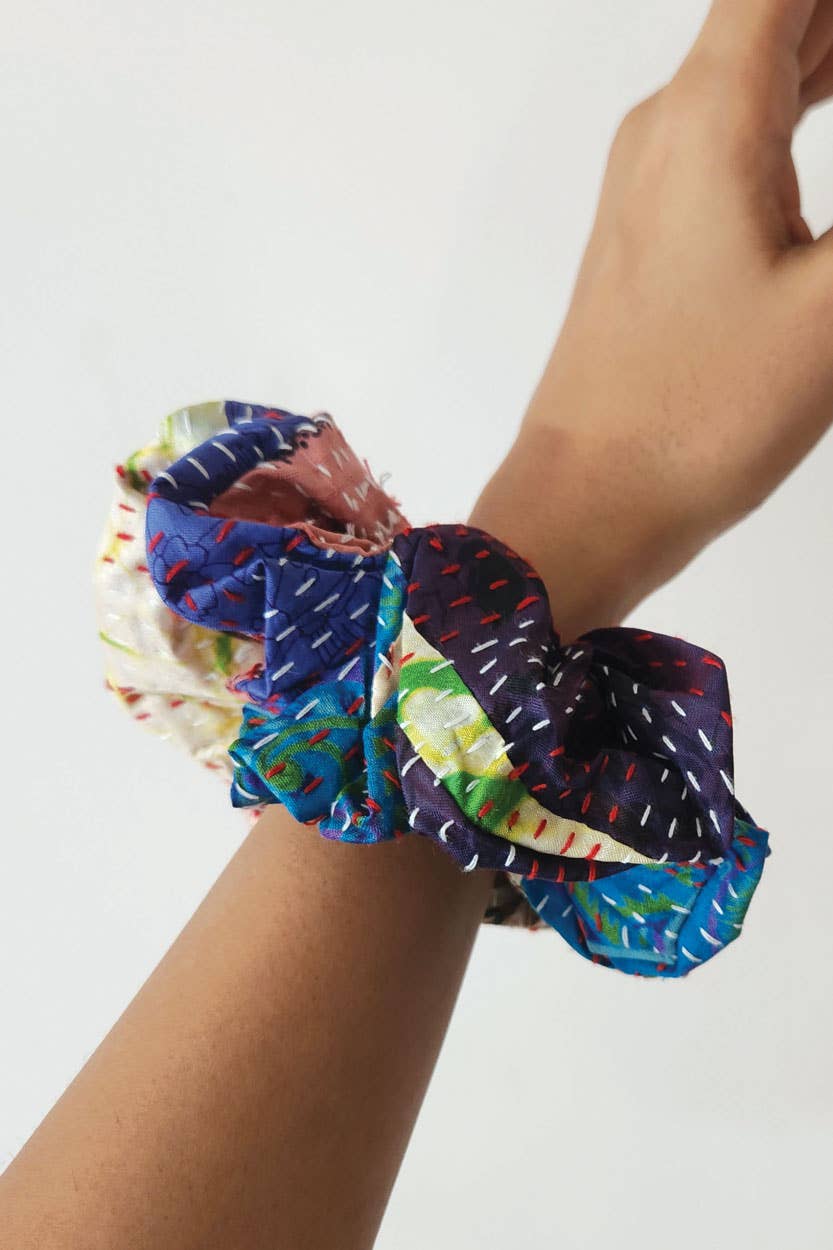 Kantha Scrunchies