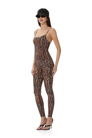 AFRM Opal Catsuit - Brushed Leopard