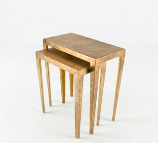 Guilded Nesting Side Tables - Set of Two