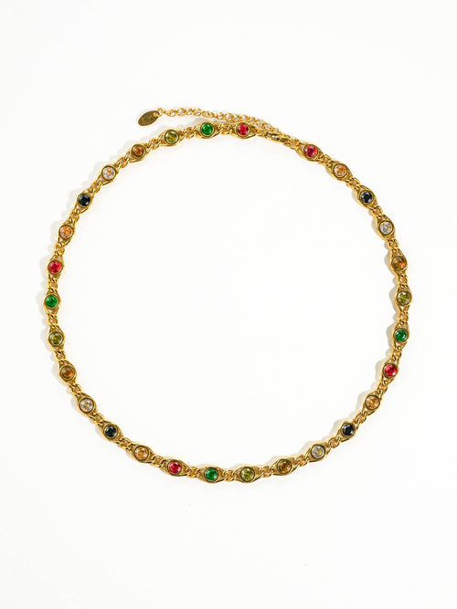 Alba Colored Cubic Zirconia Necklace, Bracelet