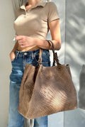 Italian Woven Leather Handbag