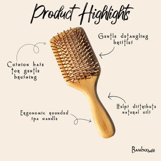 Bamboo Paddle Spa Hairbrush