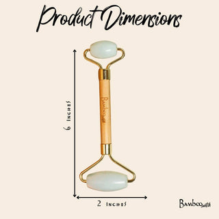 Bamboo Facial Roller | Rose Quartz