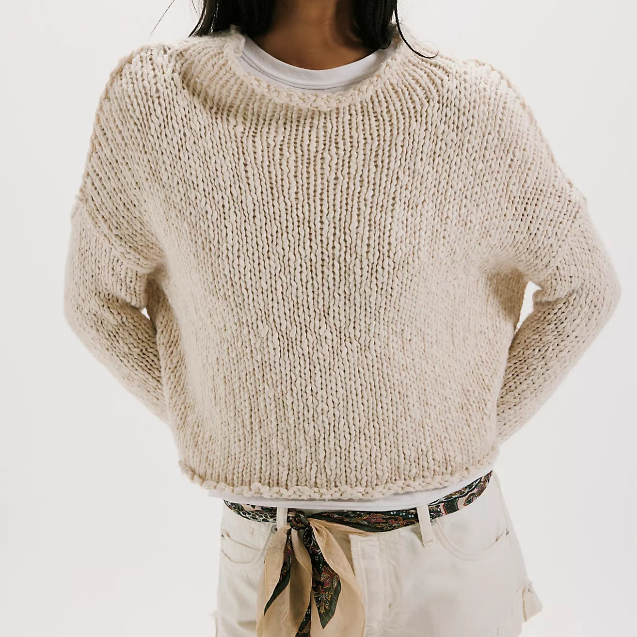 Free People Opal Sweater in Tea