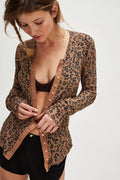 Free People Going Places Cardi in Leopard
