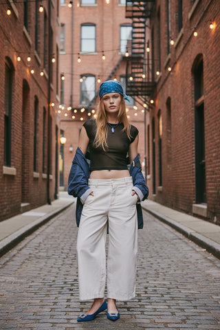 Free People Lay Down Chino in Ivory