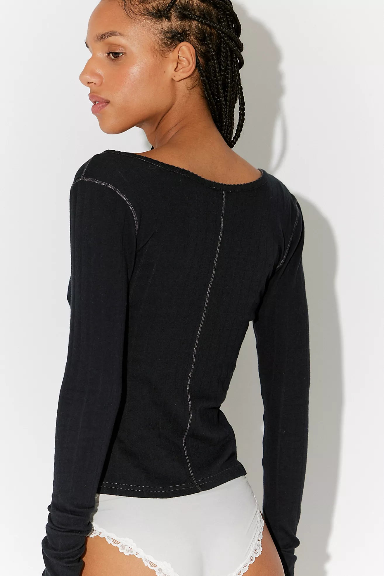 Free People End Game End Game Pointelle Long Sleeve