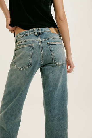 Free People Risk Taker Mid Rise Straight