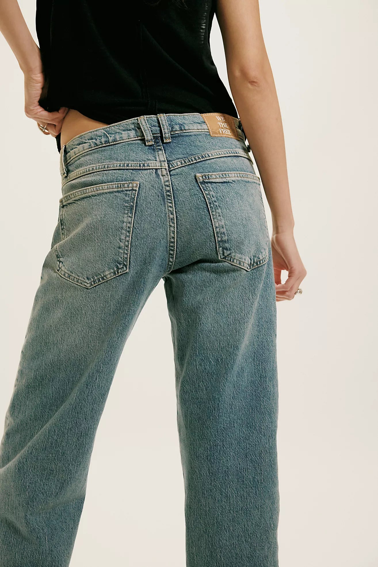 Free People Risk Taker Mid Rise Straight