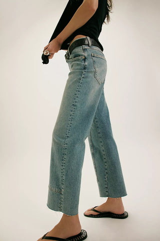 Free People Risk Taker Mid Rise Straight