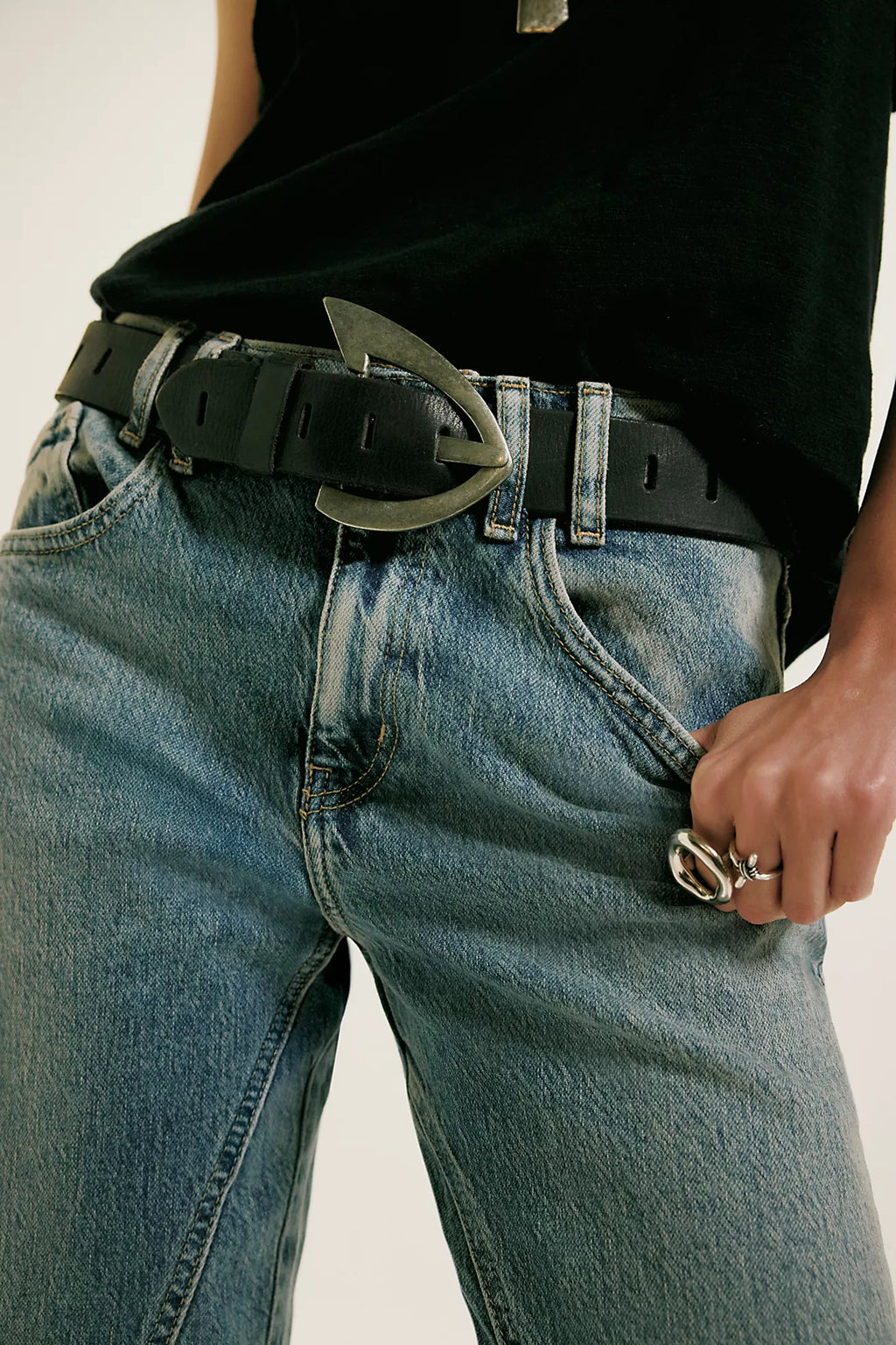 Free People Risk Taker Mid Rise Straight