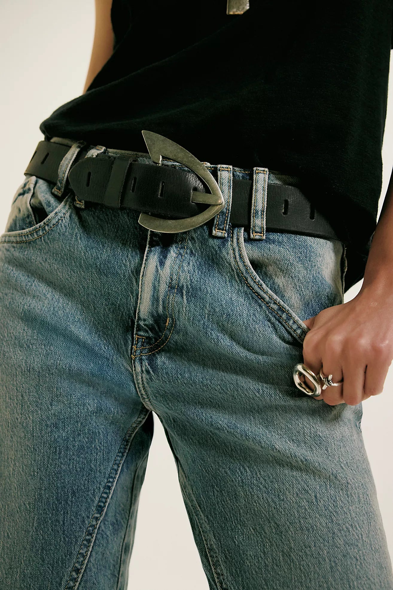 Free People Risk Taker Mid Rise Straight