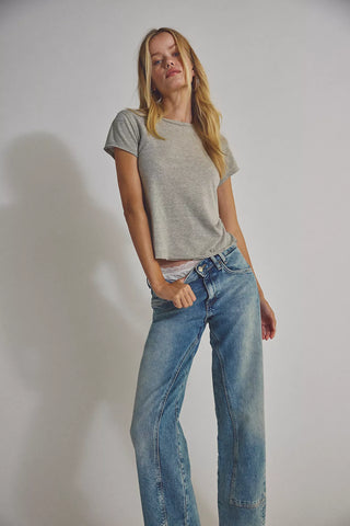 Free People Risk Taker Mid Rise Straight