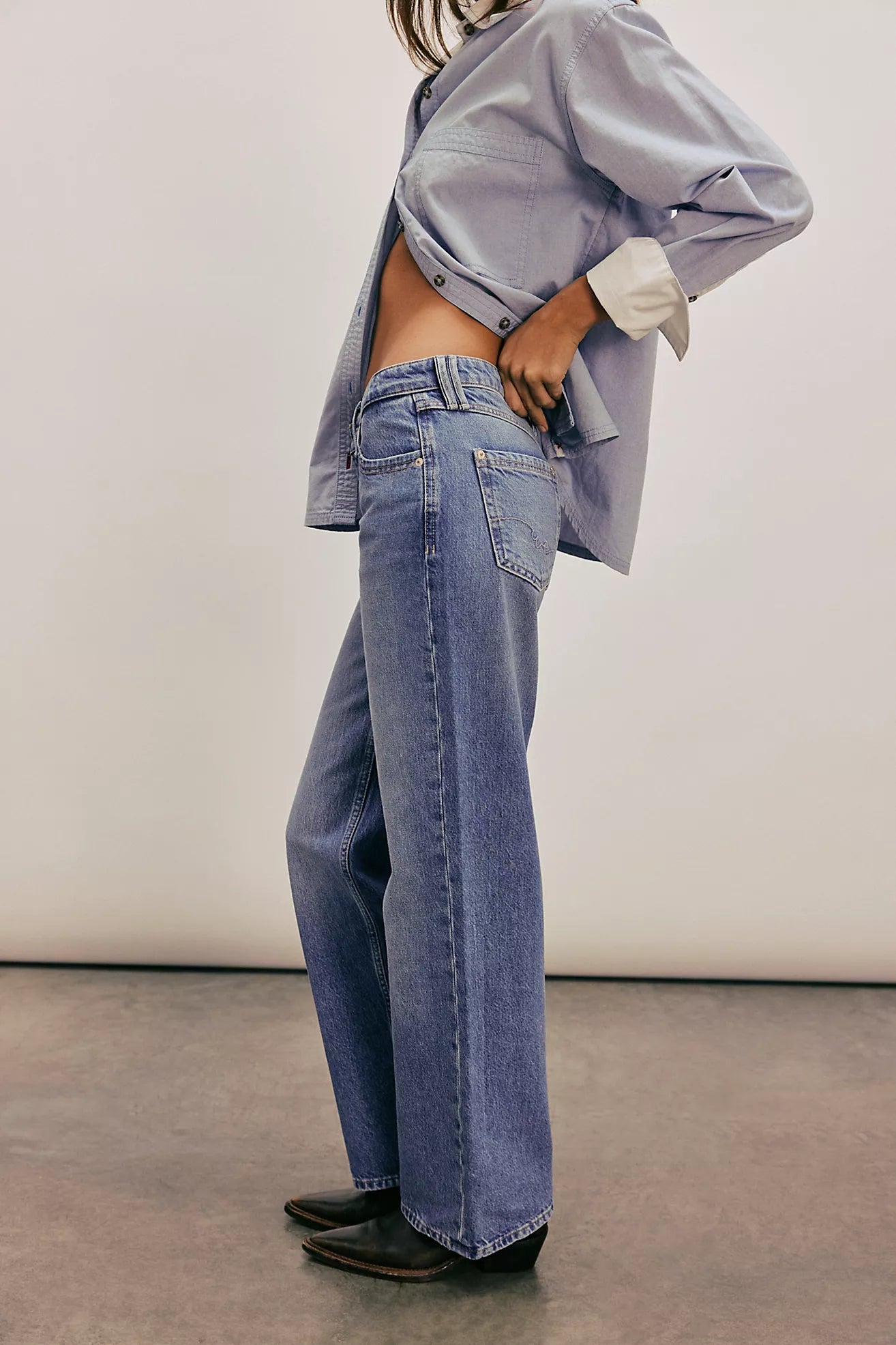 Free People Tennessee Low-Rise Boyfriend Jeans