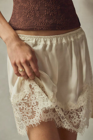 Free People Meet in the Middle Slip Skirt in Tofu