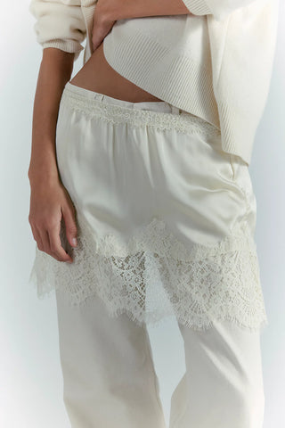 Free People Meet in the Middle Slip Skirt in Tofu