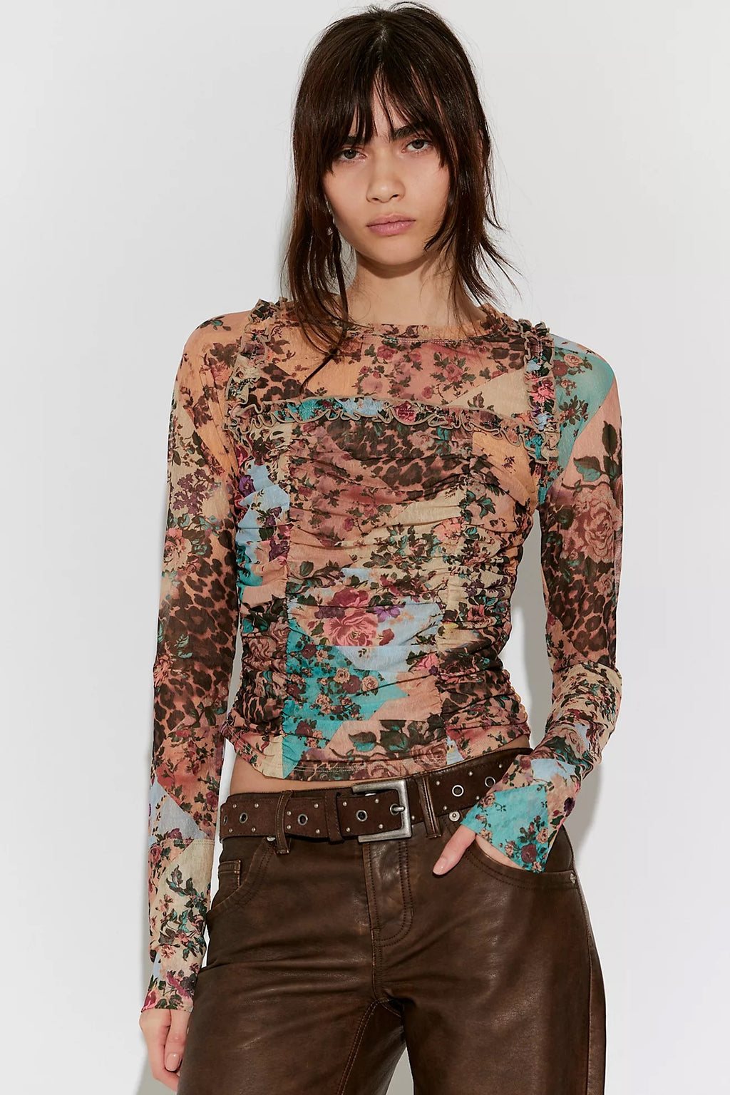 Free People Ariana Ruched Top