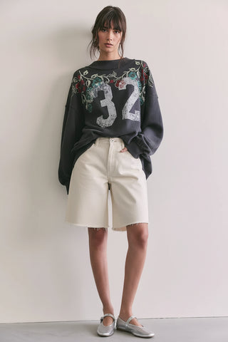 Free People Palm Spring Turtle Sweatshirt