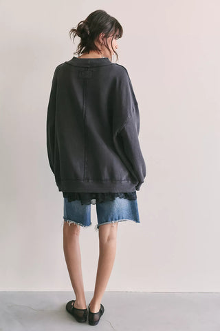 Free People Palm Spring Turtle Sweatshirt