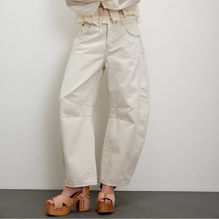 Free People Good Luck Mid Rise Barrel Jeans