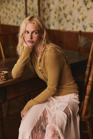 Free People Jamie Henley in Dried Tobacco