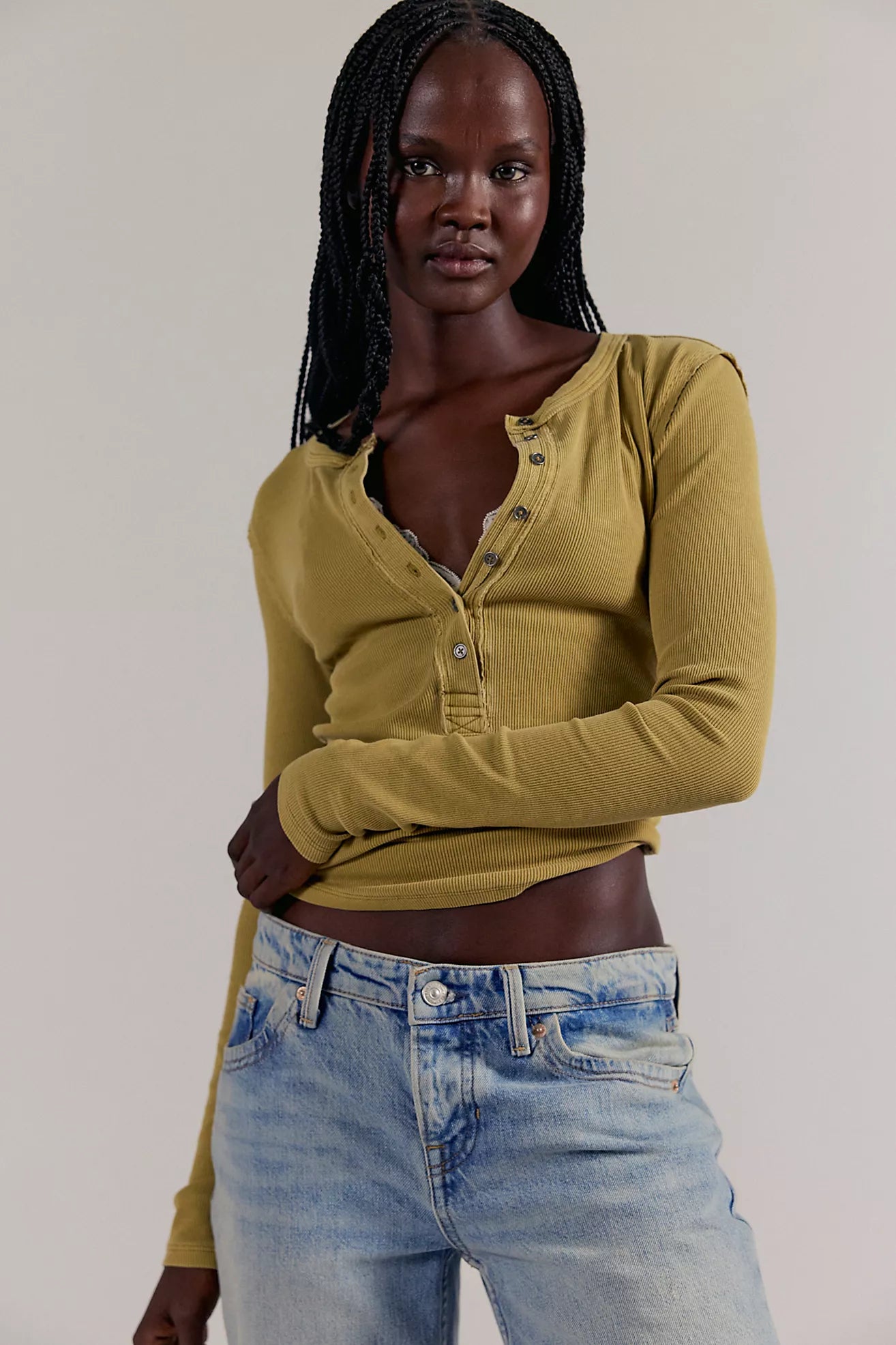 Free People Jamie Henley in Dried Tobacco