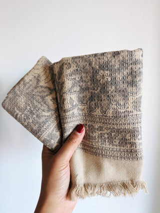 Artemis Block Printed Khadi Hand Towels