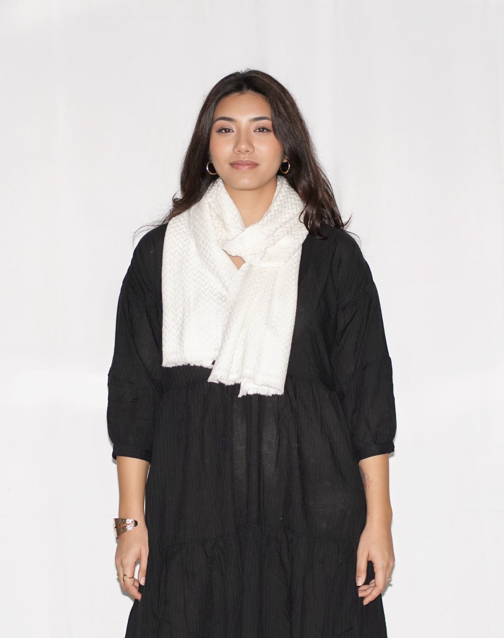 Herringbone Cashmere Scarf