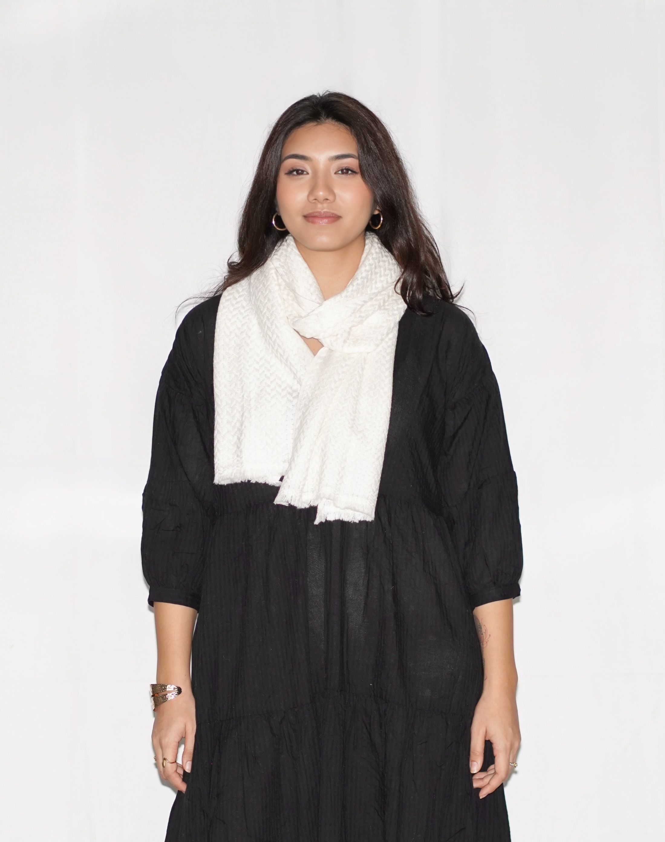 Herringbone Cashmere Scarf