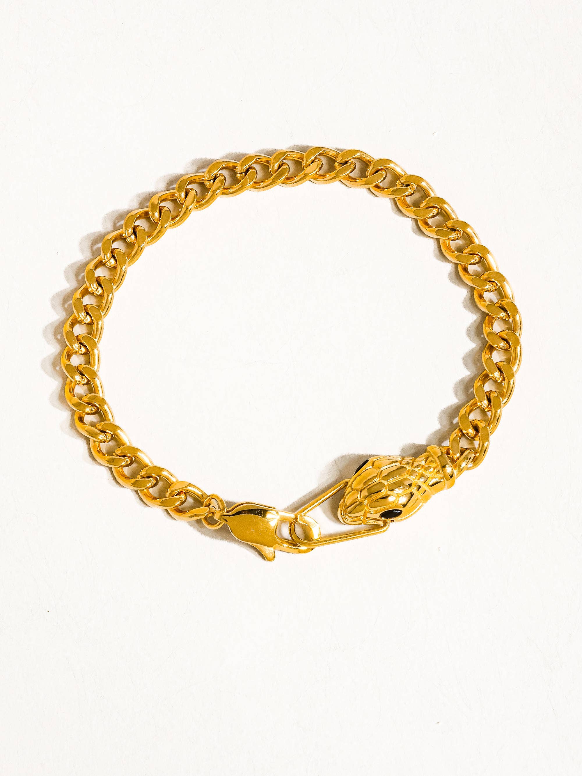 Habu 18K Gold Non-Tarnish Serpent Bracelet