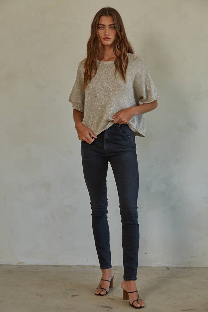 Crystal Tee Sweater
