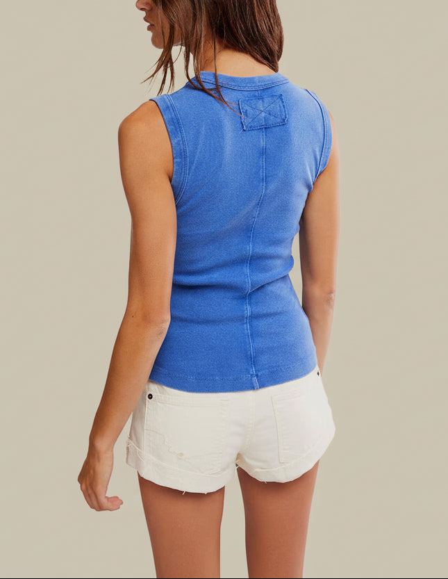 Free People Murphy Tank in Violet Splendor