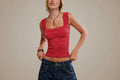 Free People Love Letter Cami in Salsa Red