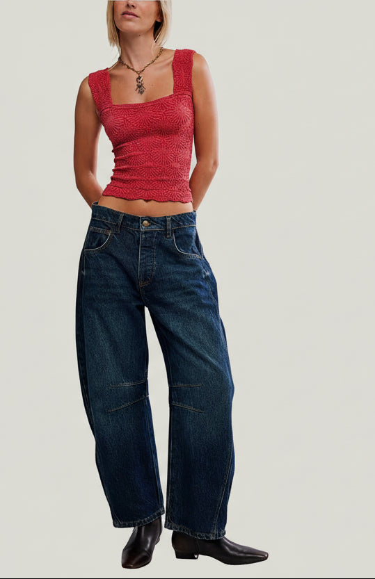 Free People Love Letter Cami in Salsa Red