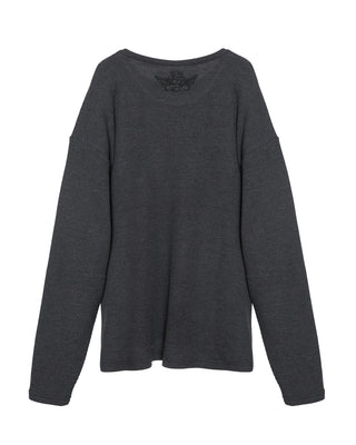 Boys Lie Charcoal Grey Caitlyn Coded Thermal Longsleeve