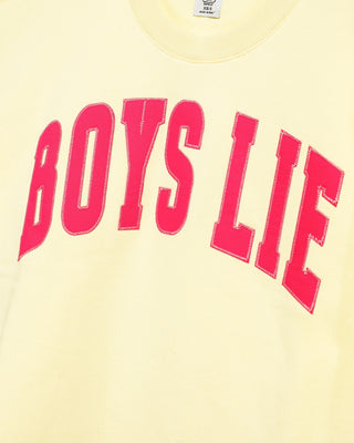 Boys Lie Razzle Dazzle Kara Crew in Yellow