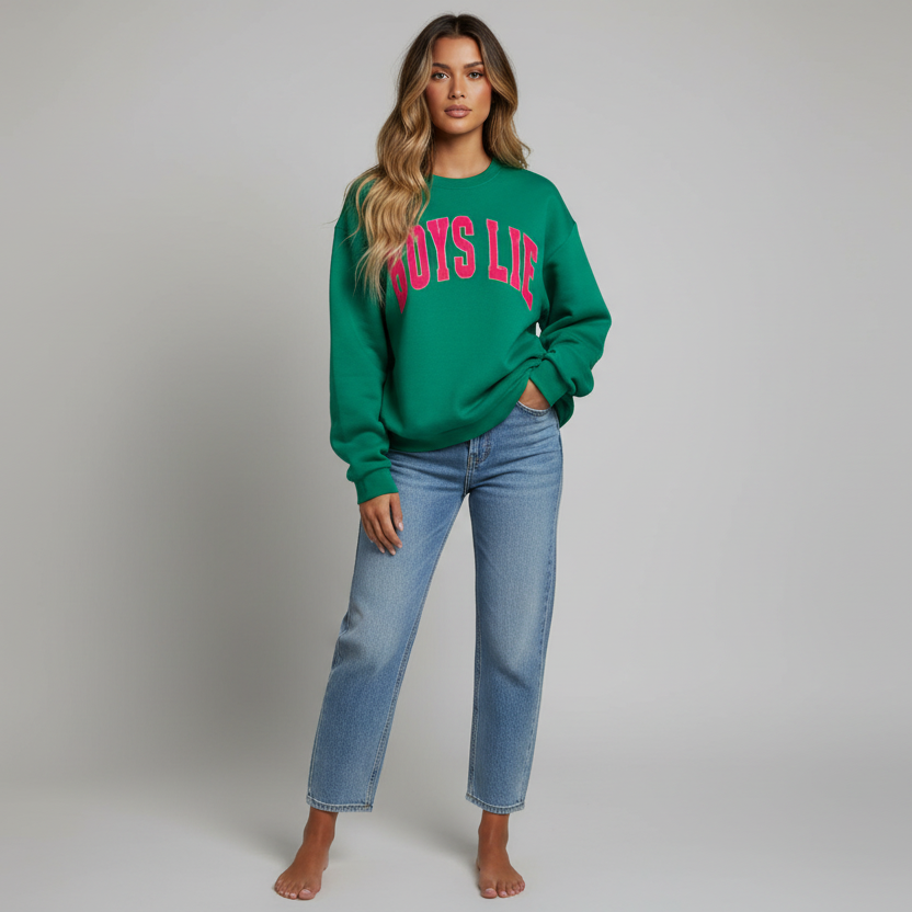 Boys Lie Lean Green Kara Pullover