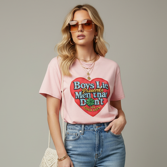 Boys Lie Men Don't Boyfriend Tee